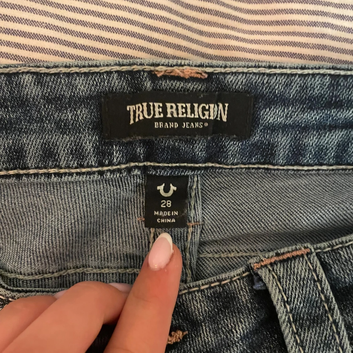 True Religion bootcut jeans blå, stl 28 - 2