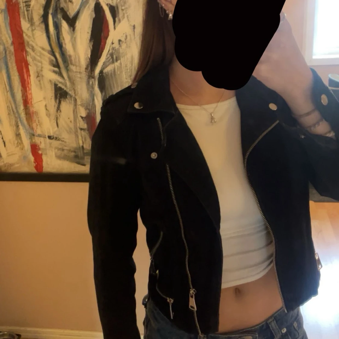 Svart skinnjacka från Vero Moda - 1