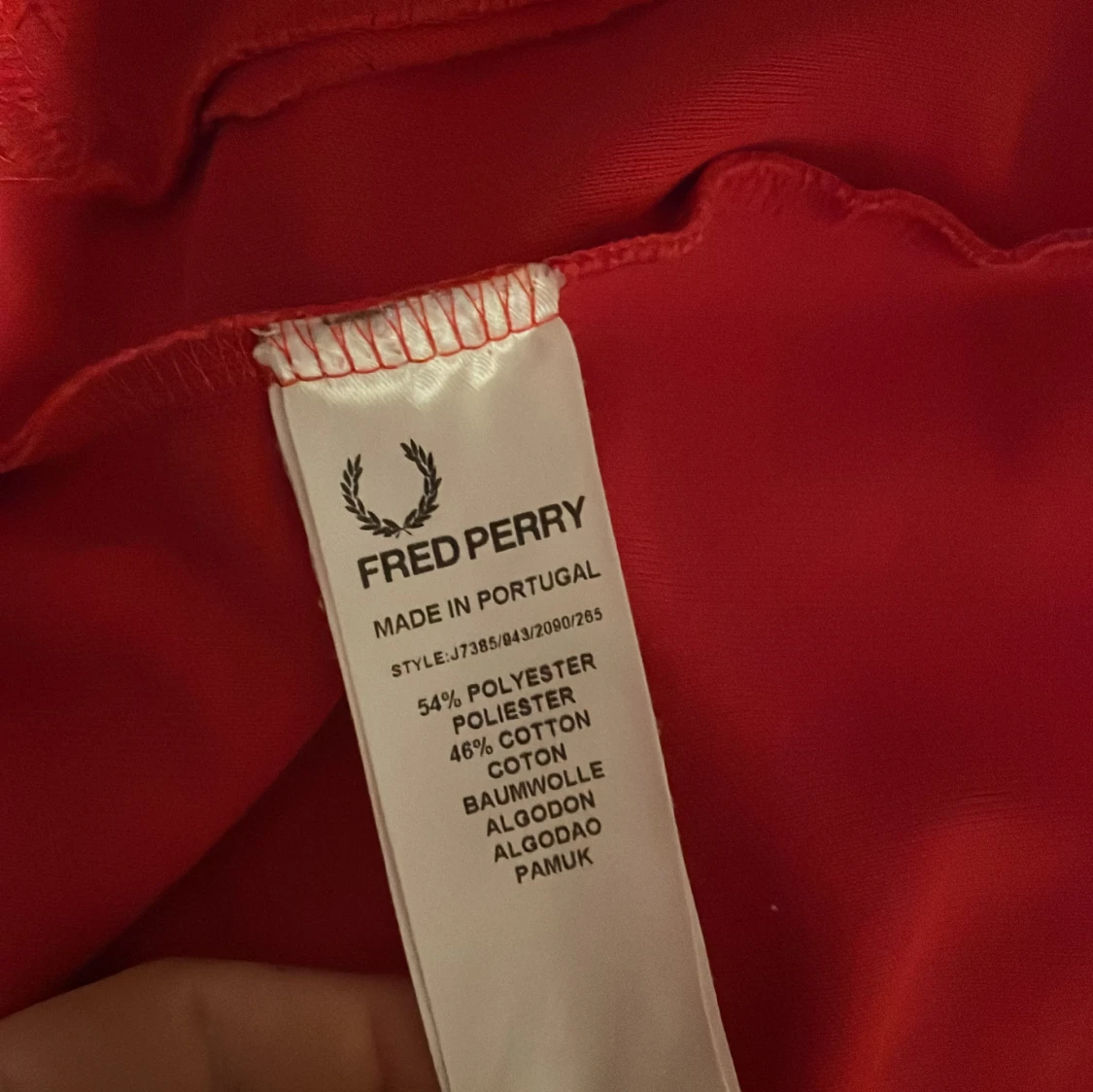 Röd och svart track jacket Fred Perry - 3