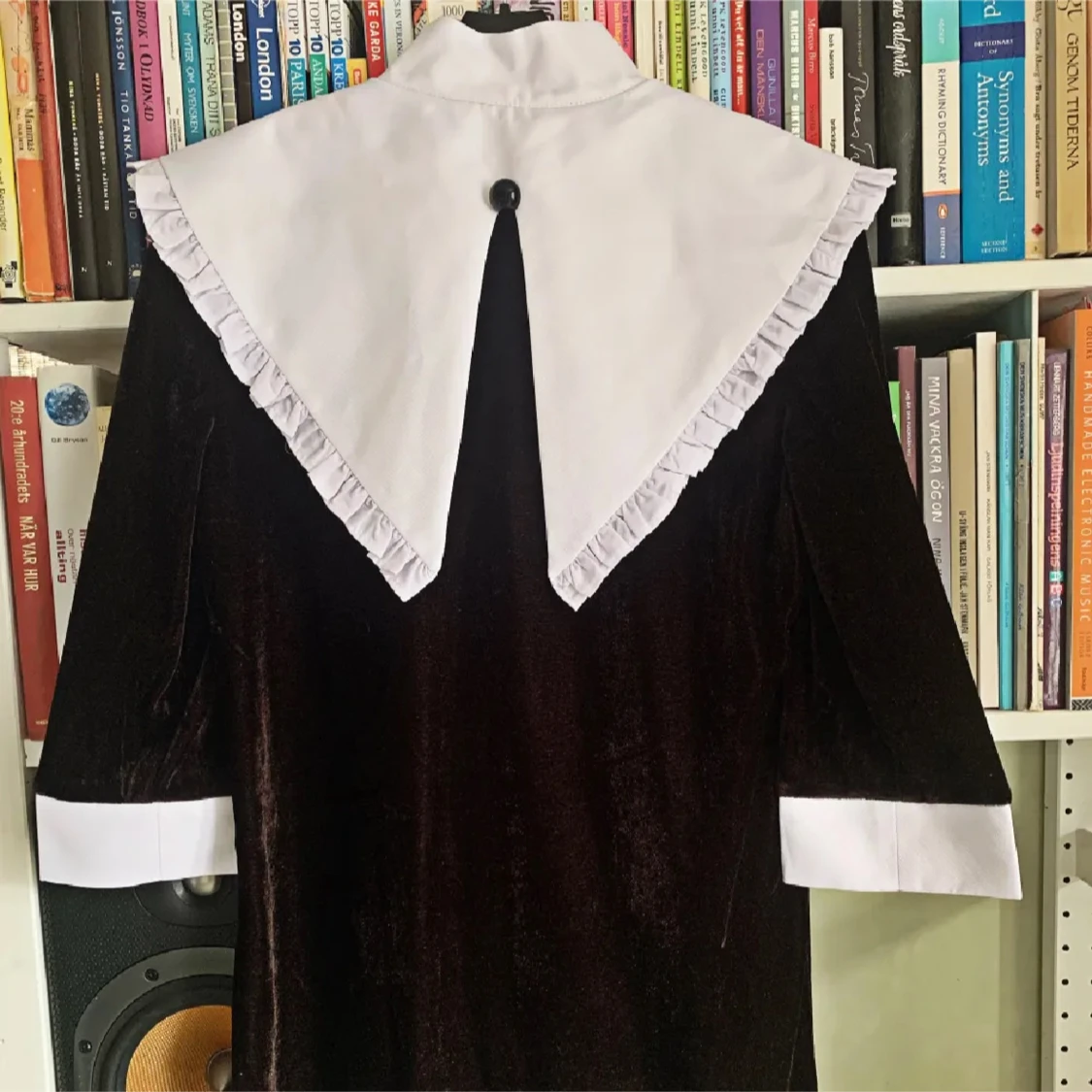 Lolita cosplay vit, brun & svart - 1