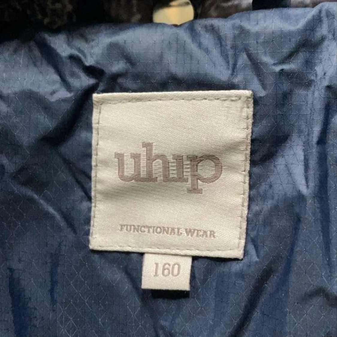 Mörkblå lång dunjacka från Uhip - 2