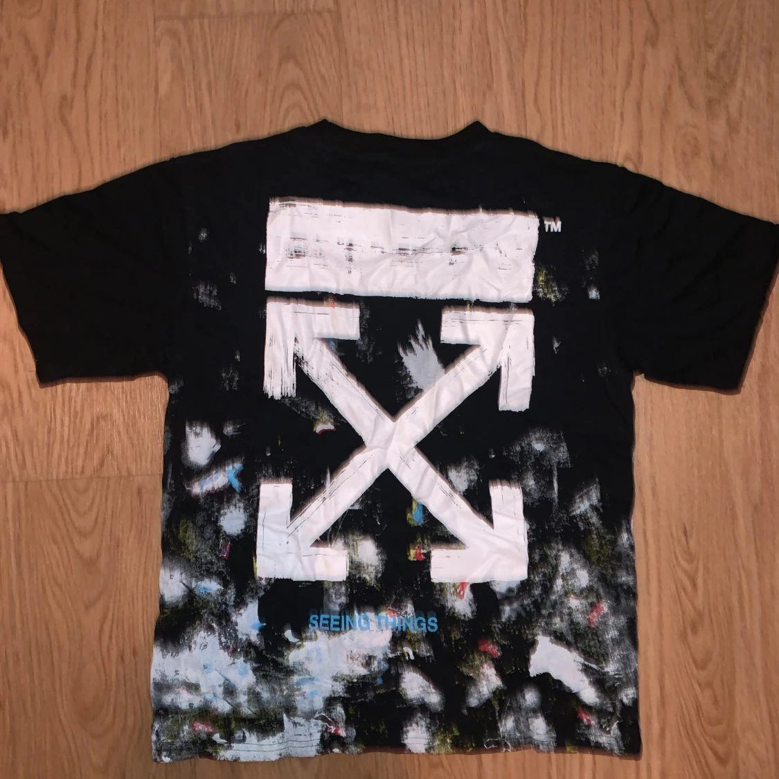Off-White svart t-shirt med tryck - 1