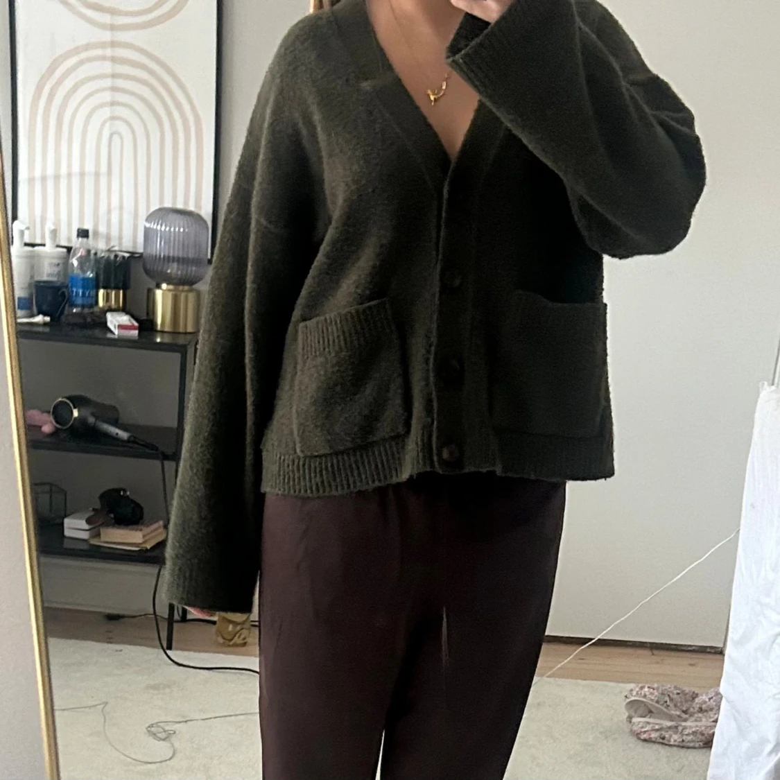 Olivgrön kofta från asos  - 1