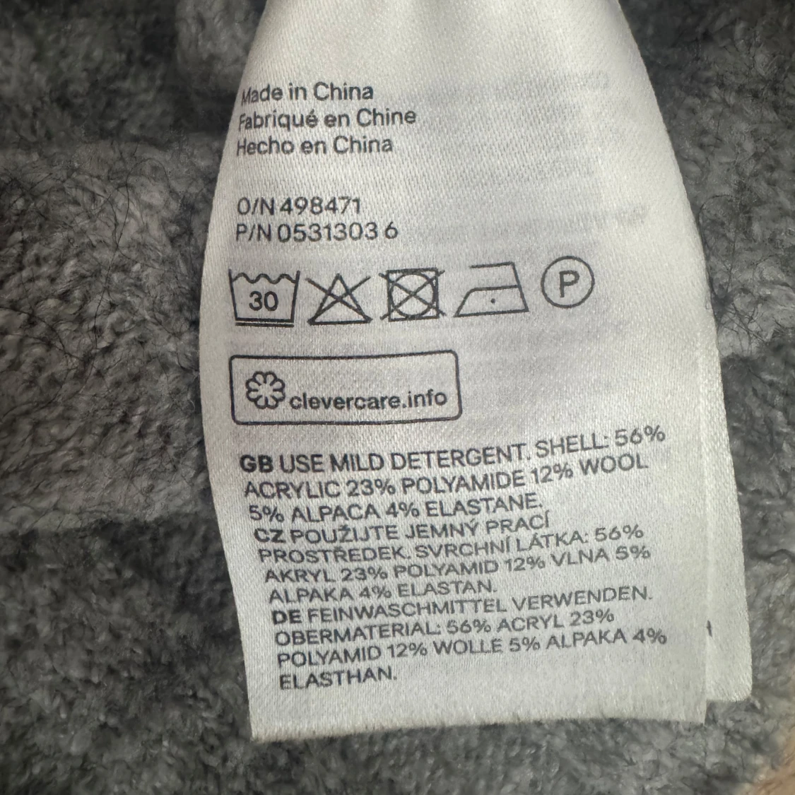 Grå stickad tröja från H&M Divided XS - 3