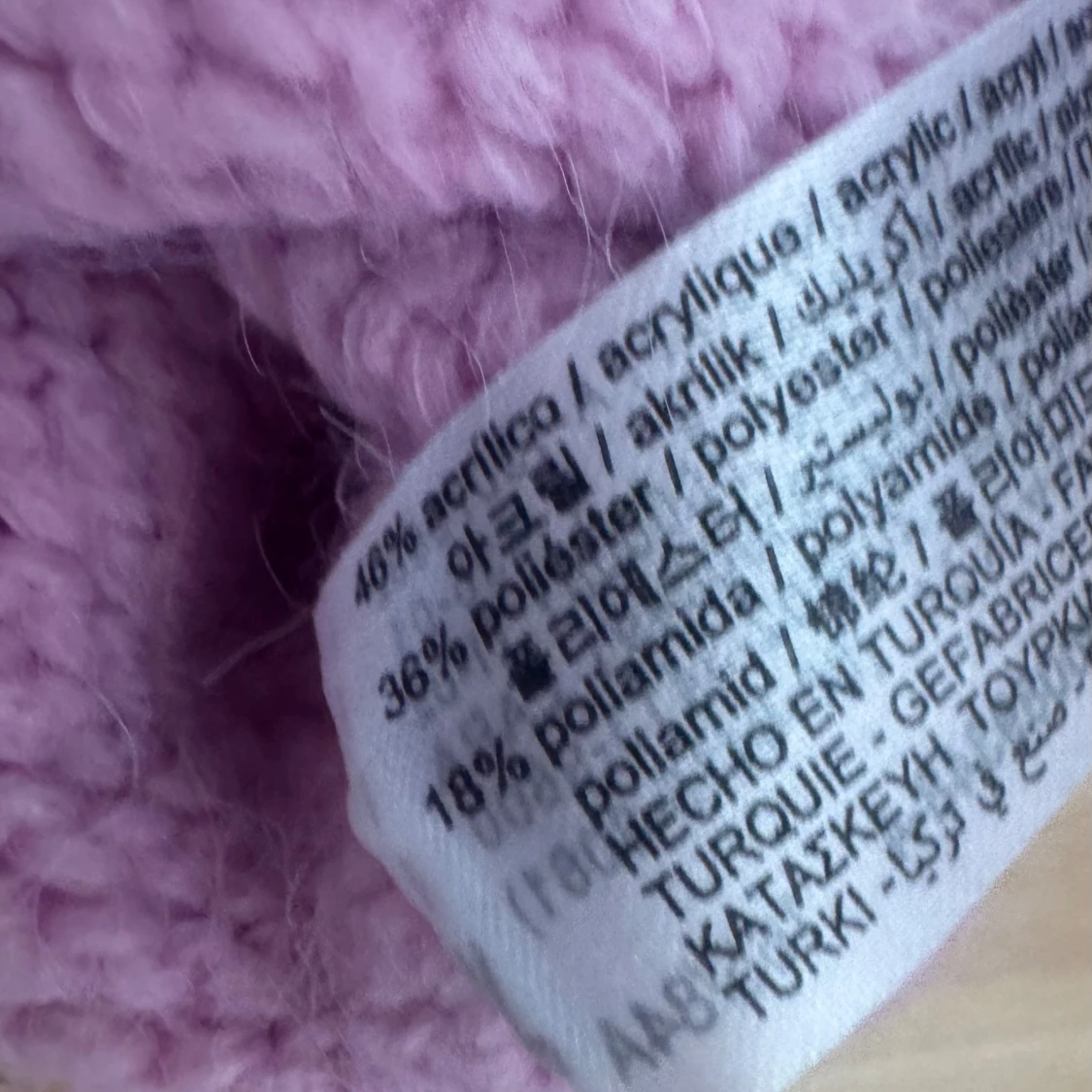 Ljuslila stickad polotröja - 3