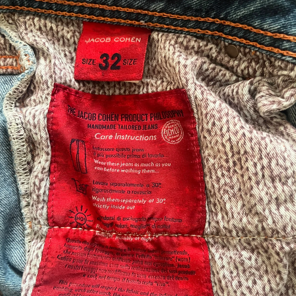 Jacob Cohën blå jeans, stl 32 - 3