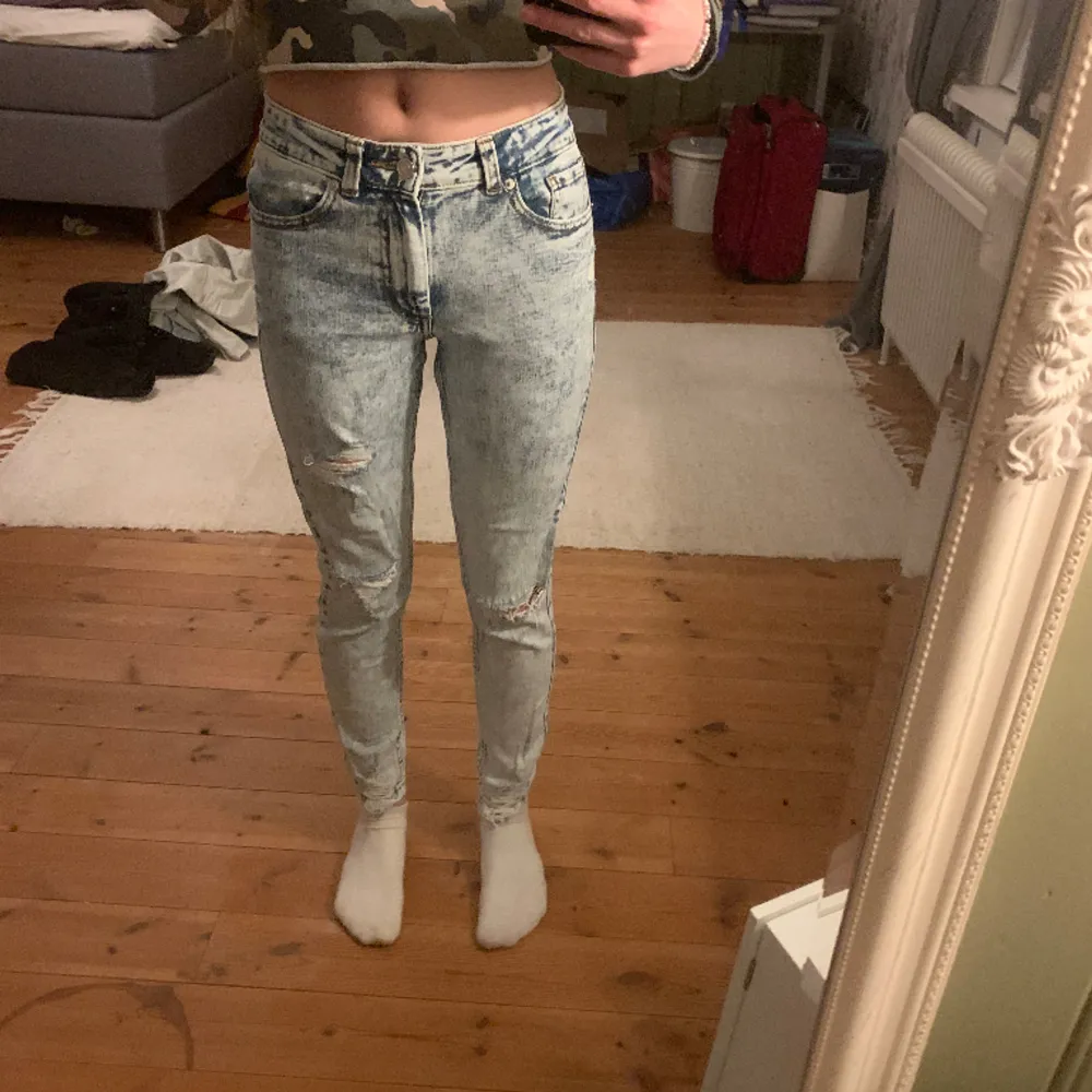 Skinny jeans i bra skick, storlek 36.. Jeans & Byxor.