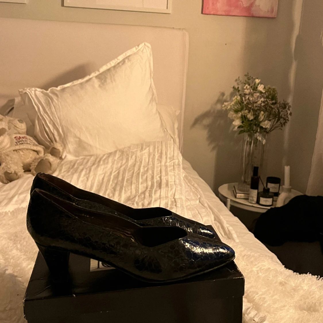 Svarta lackade klackar - 91