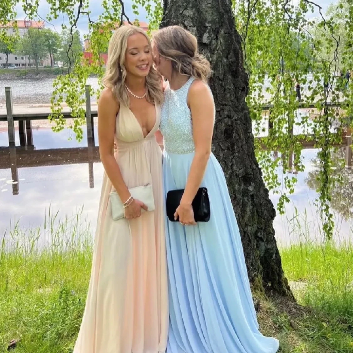 Balklänning rosa/champagne!💕 - 90