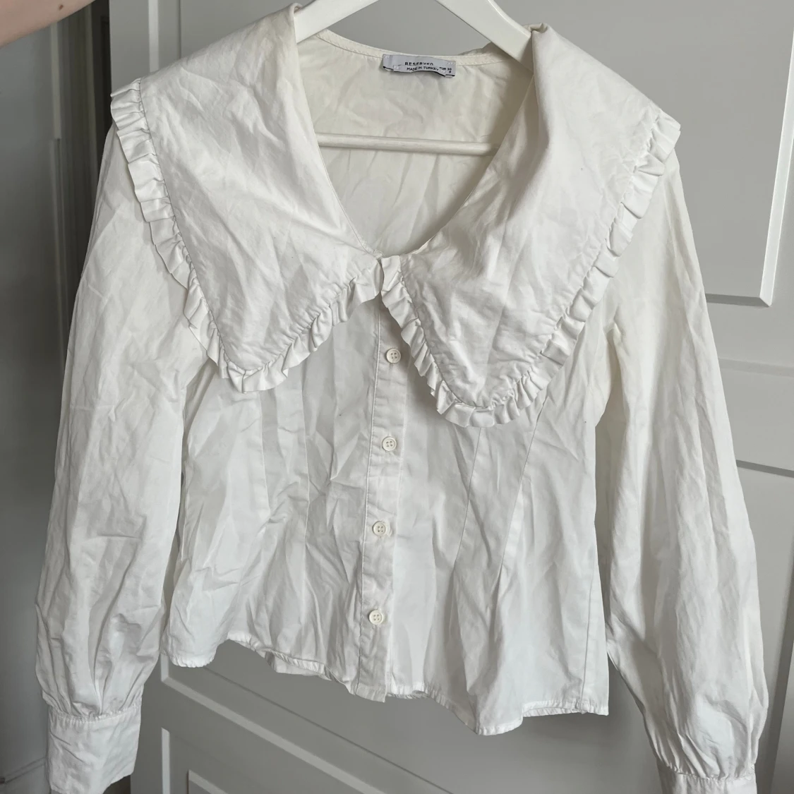 GANNI-liknande blus/skjorta