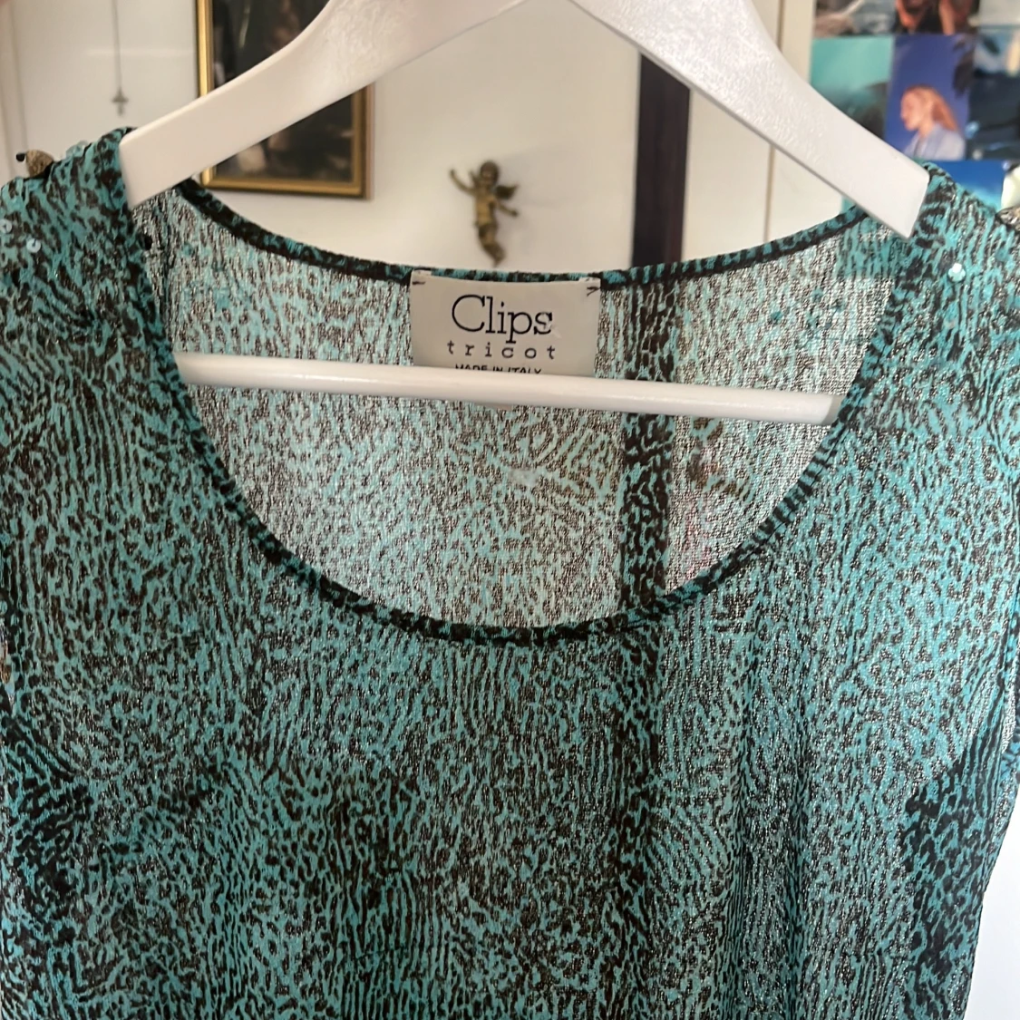 Leopard mesh topp - 90