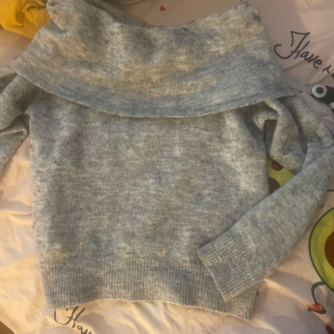 stickad off shoulder tröja - 92