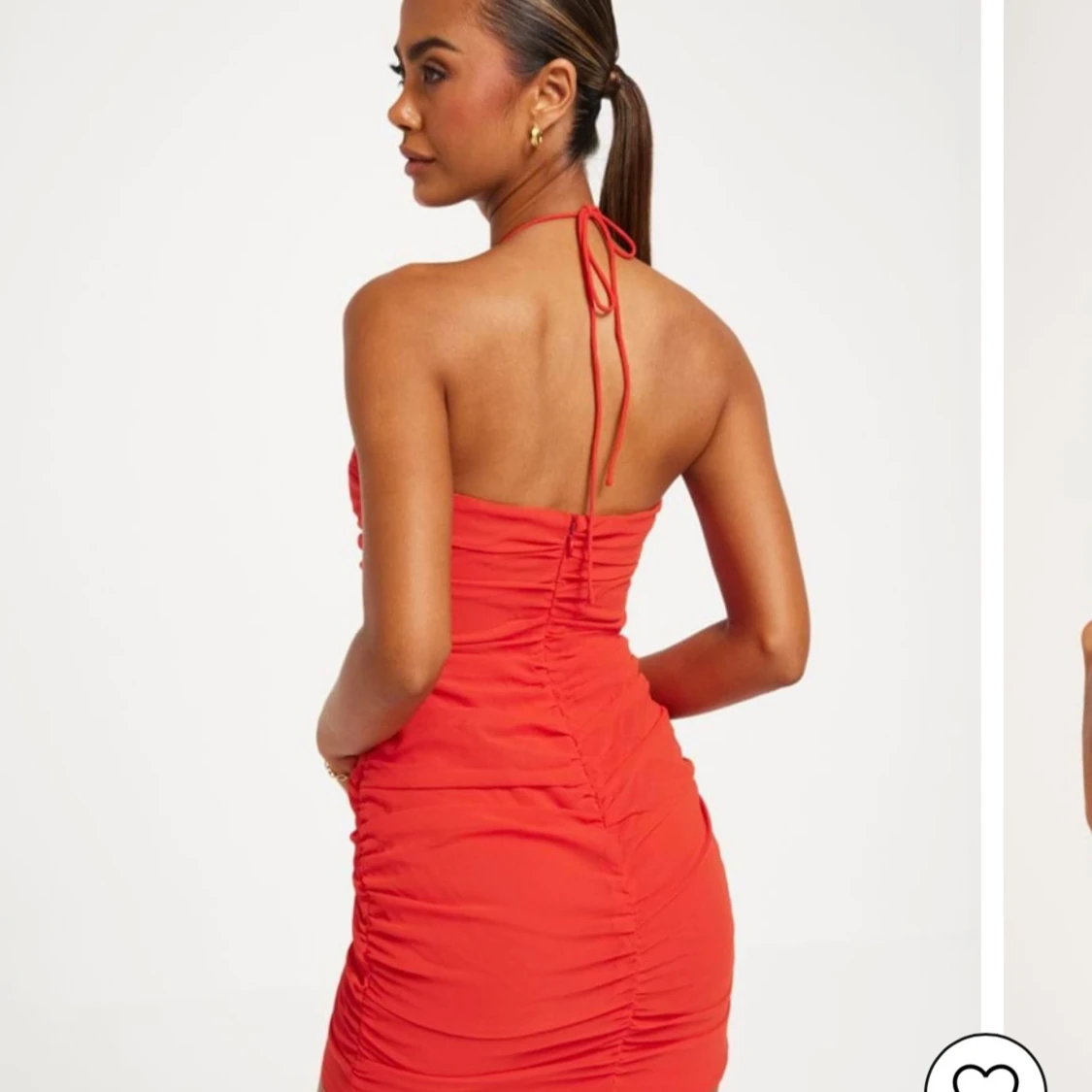 Röd sommarklänning - 90