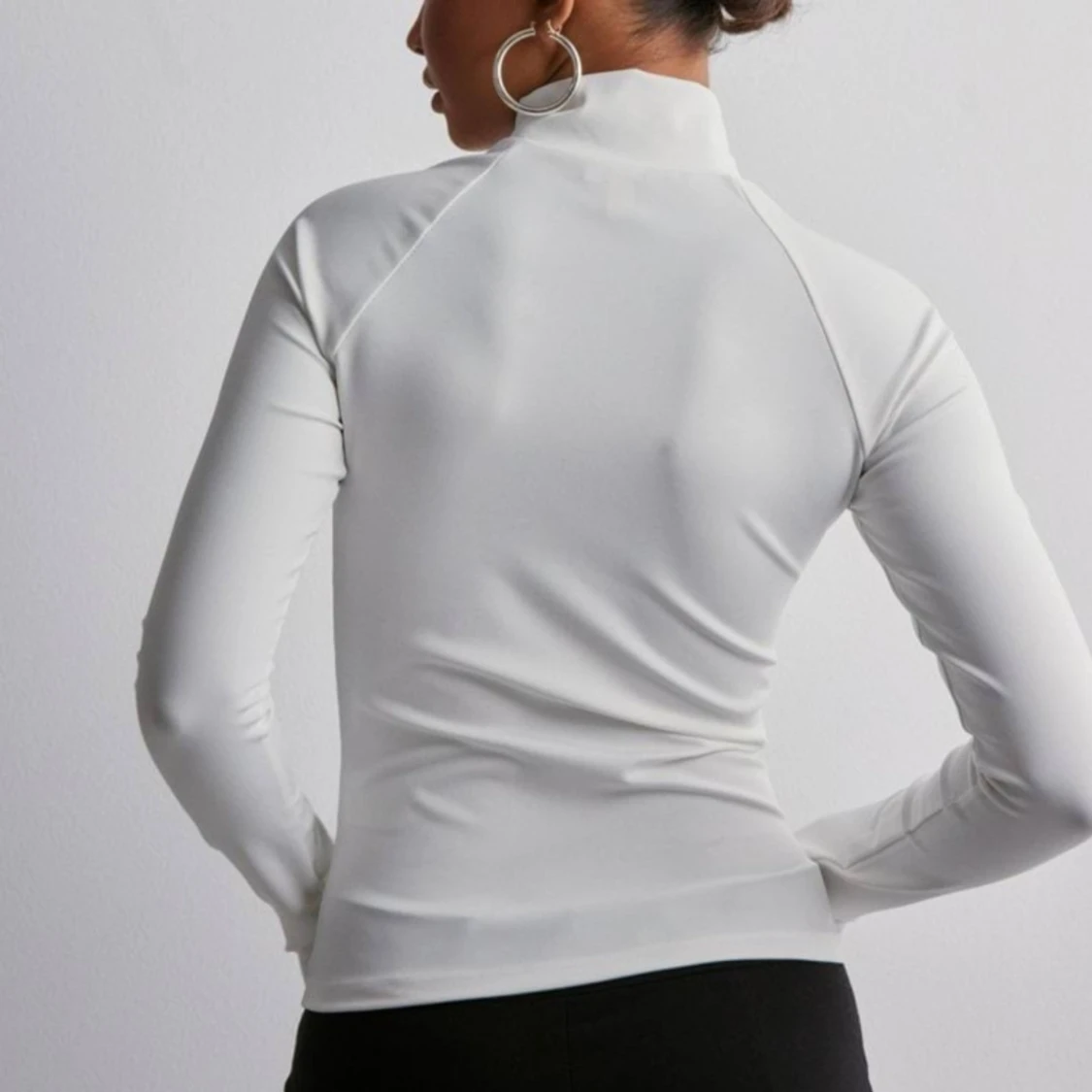 Vit långärmad tröja  - 91