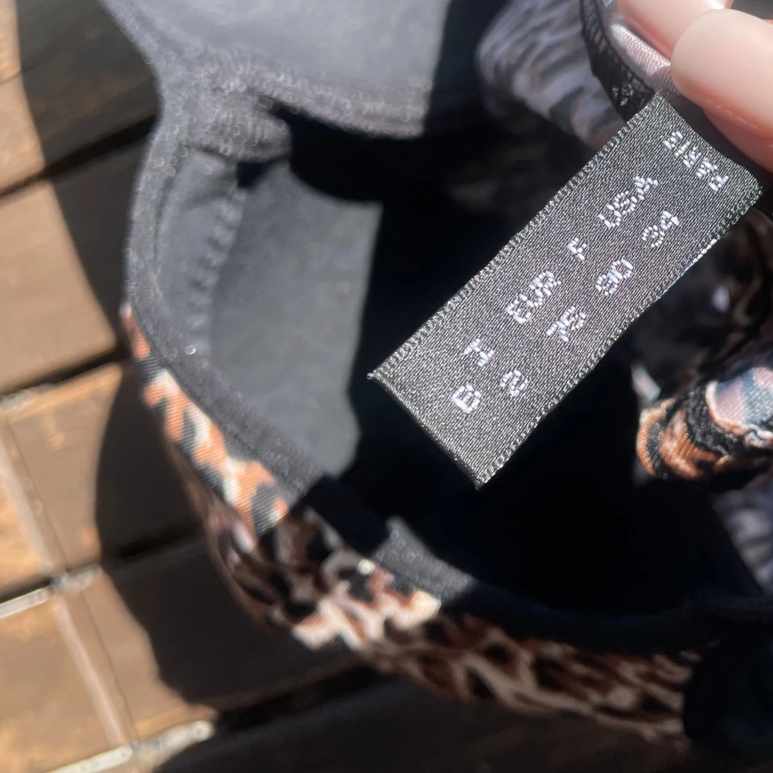 Leopardmönstrad korsettopp  - 93