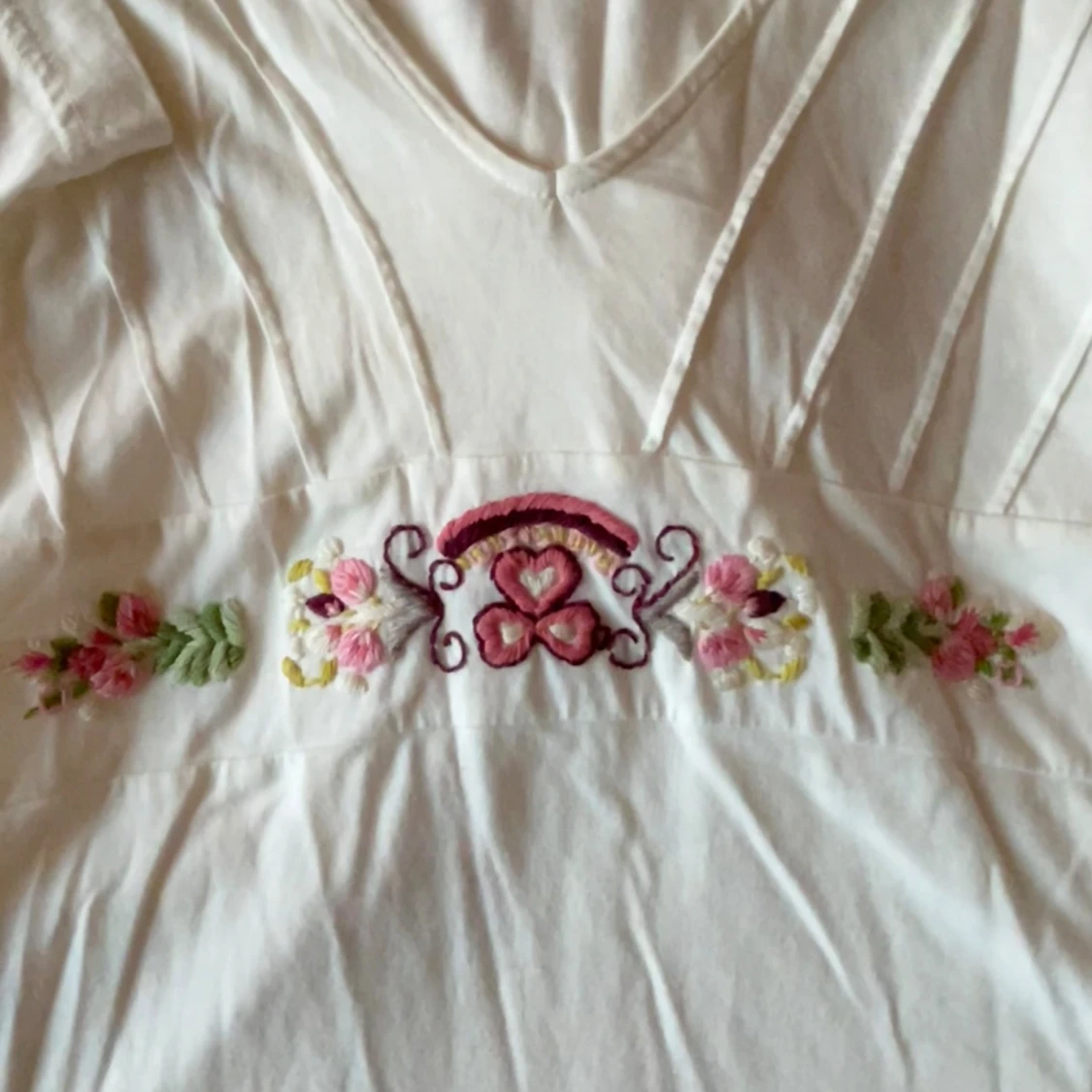 Långärmad tröja med broderier  - 90