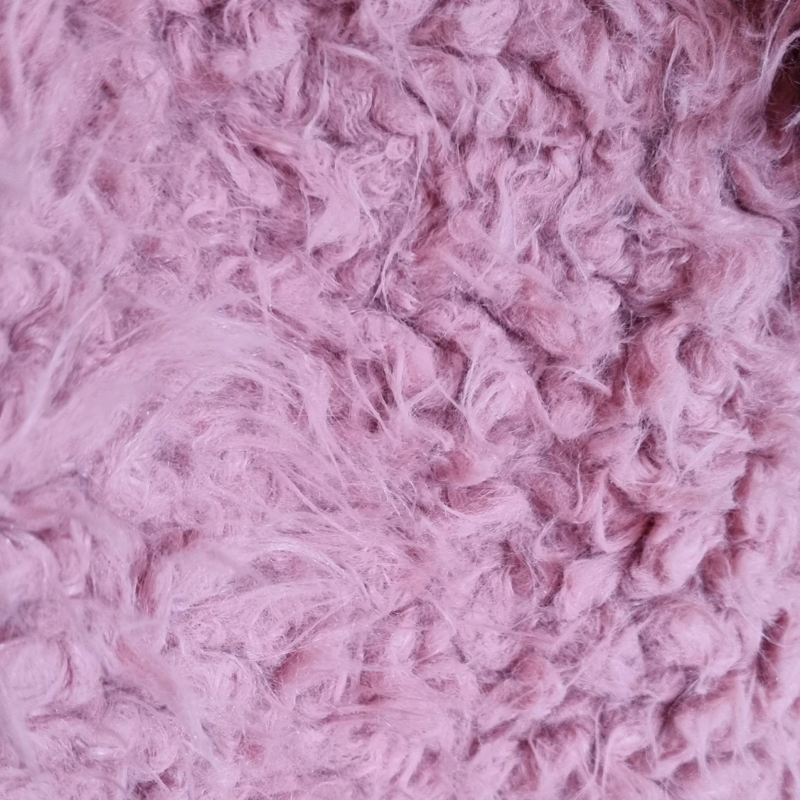 Rosa mjuk fluffig teddy jacka - 93