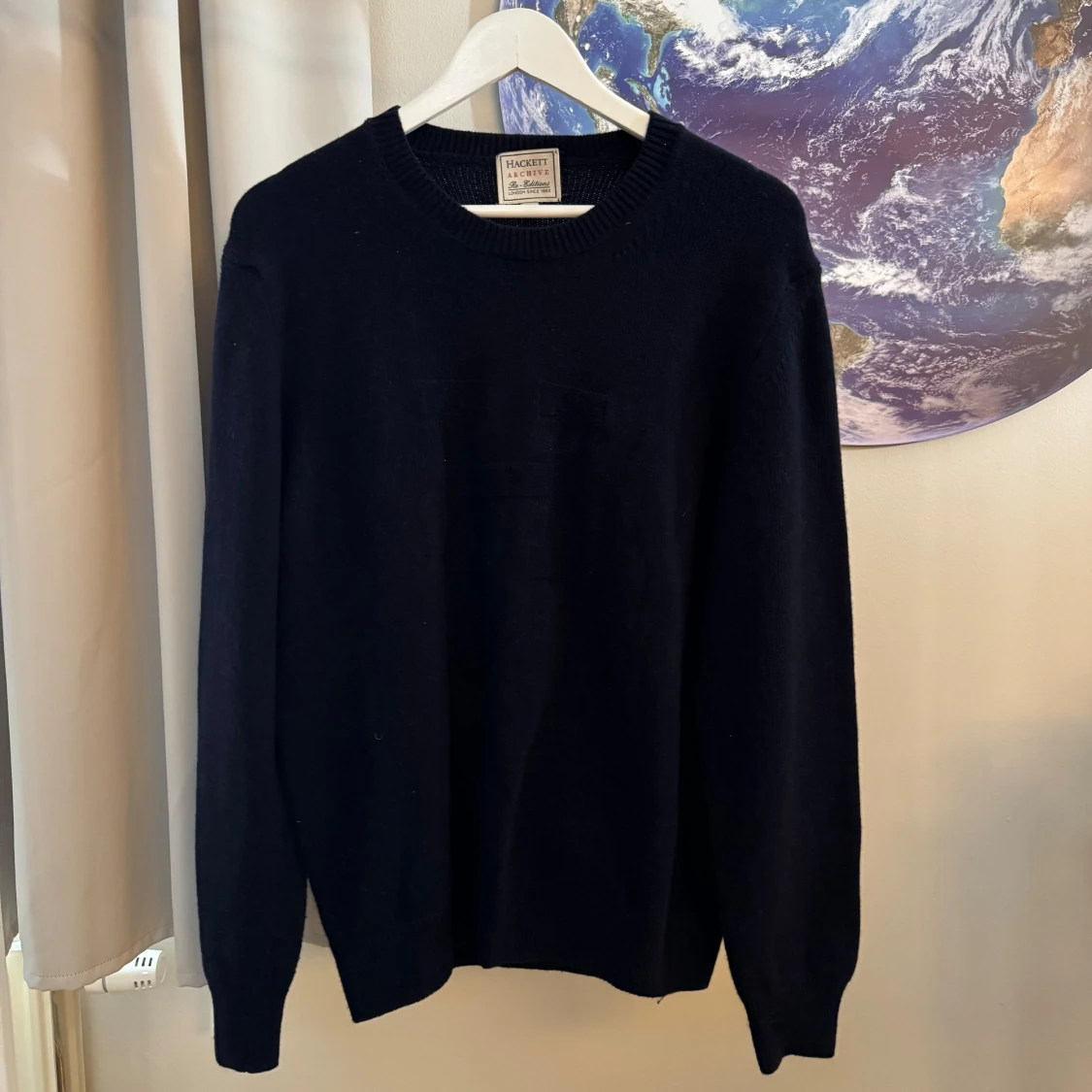 Svart stickad tröja från Hackett