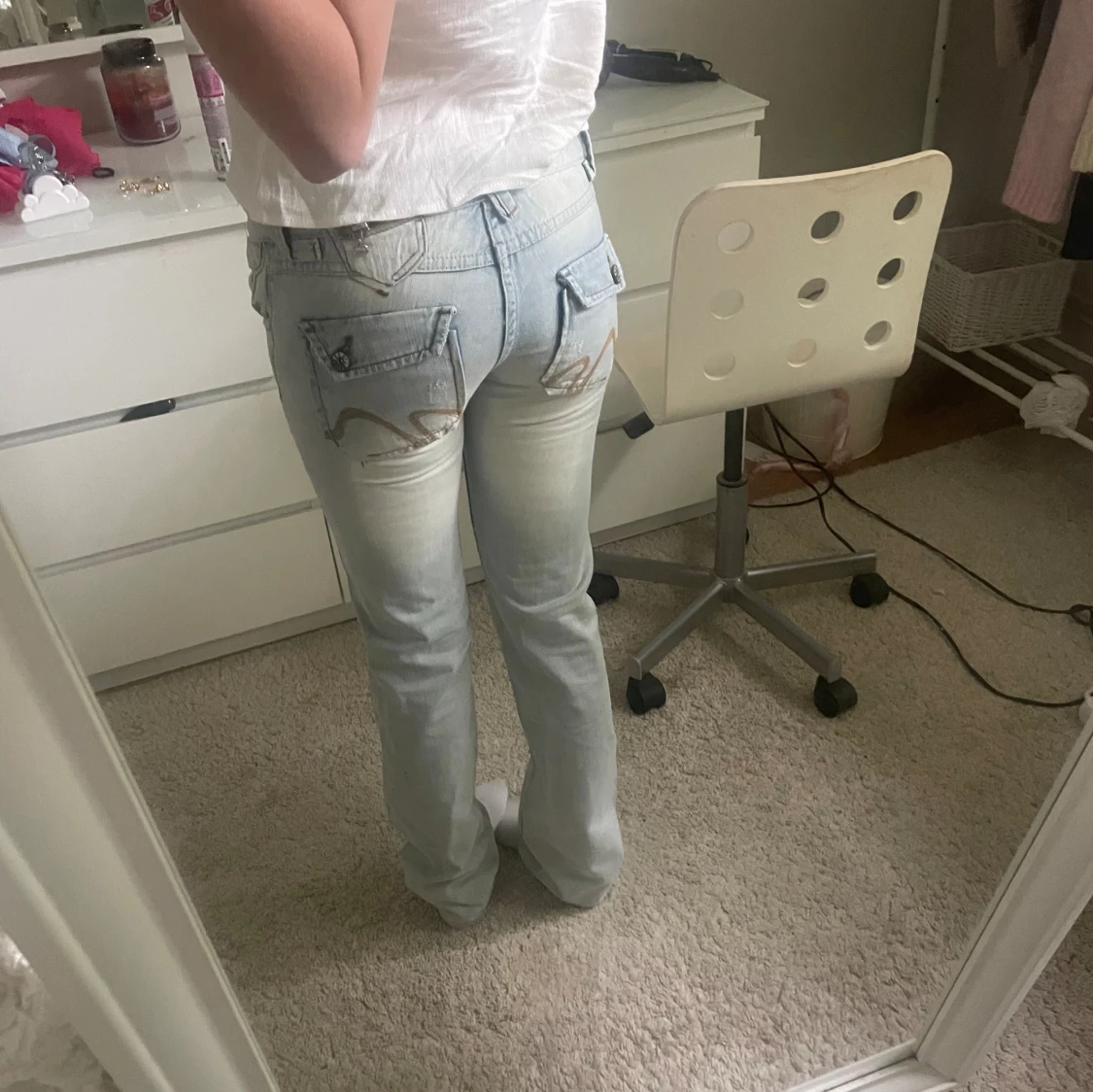 Lågmidjade jeans
