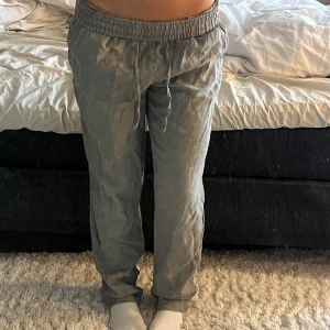 lågmidjade linnebyxor  - gröna linnebyxor perfekta till sommarn 🩷