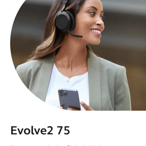 🎧 Jabra Evolve2 75 Helt ny  - Totally new headphone 🎧 New price at the shop is around 4000 