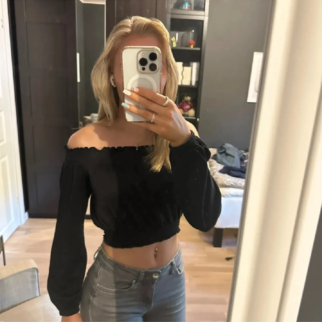 Off shoulder tröja 
