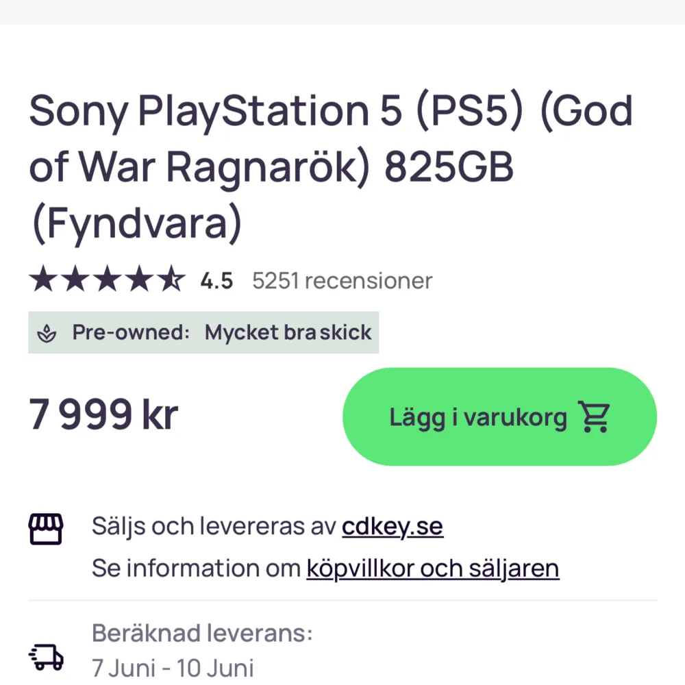 säljer nu mitt ps5 då jag inte har någon användning för den. Allt fungerar perfekt och har även kvar box till ps5. Endast upphämtning!. Övrigt.