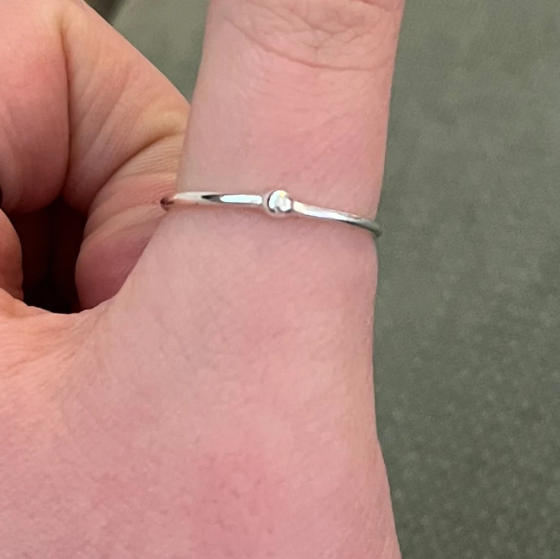 4 silver ringar set - 90