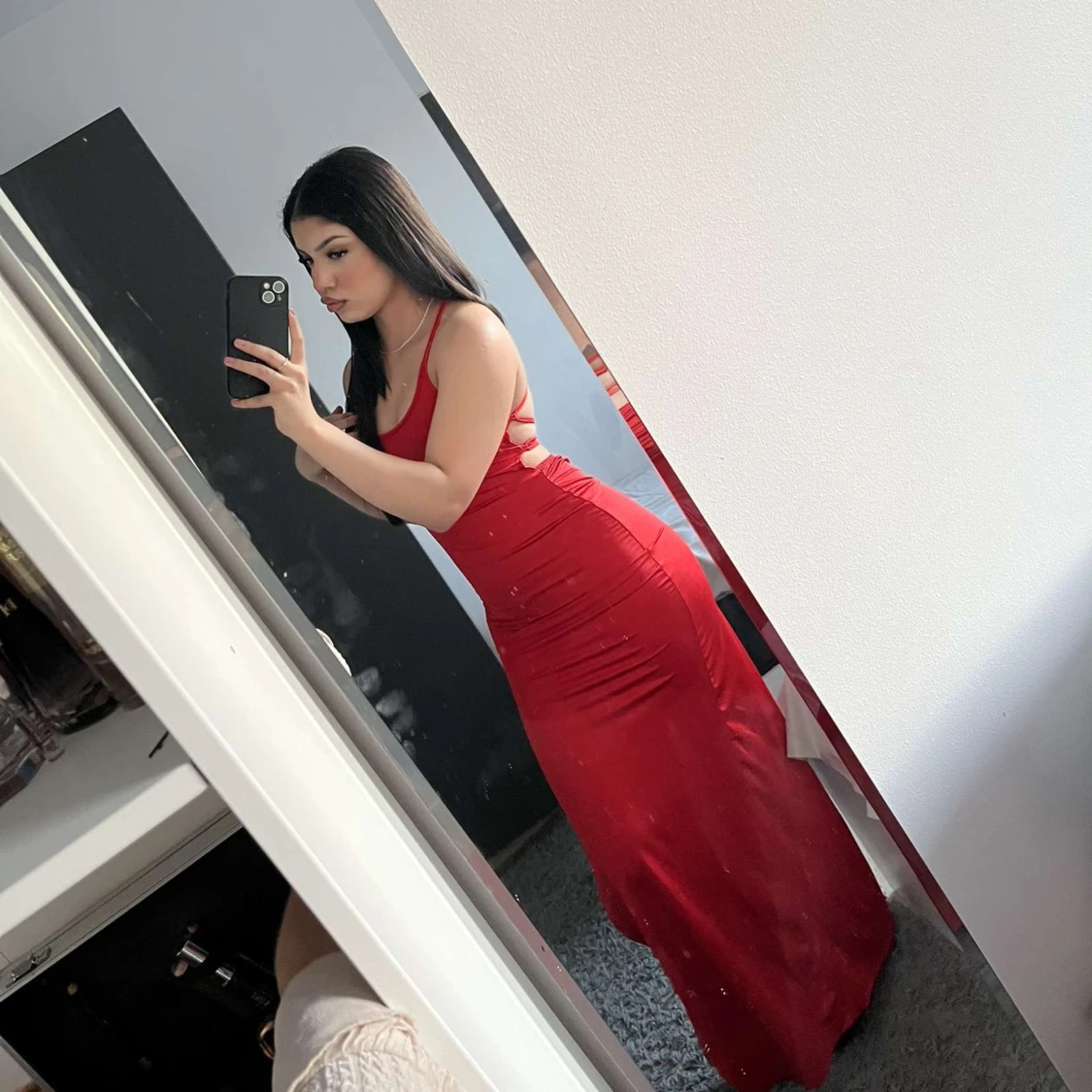Röd klänning - 90