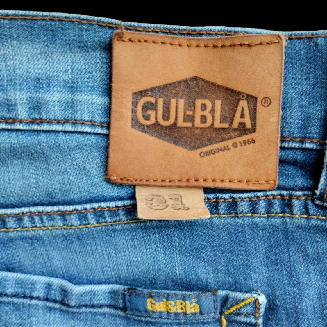 Jeans Gul&blå - 90