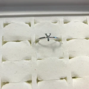 Silverpläterad Bokstav Ring  - Fri stlk  Finns A-Z kvar  Kan samma frakt 