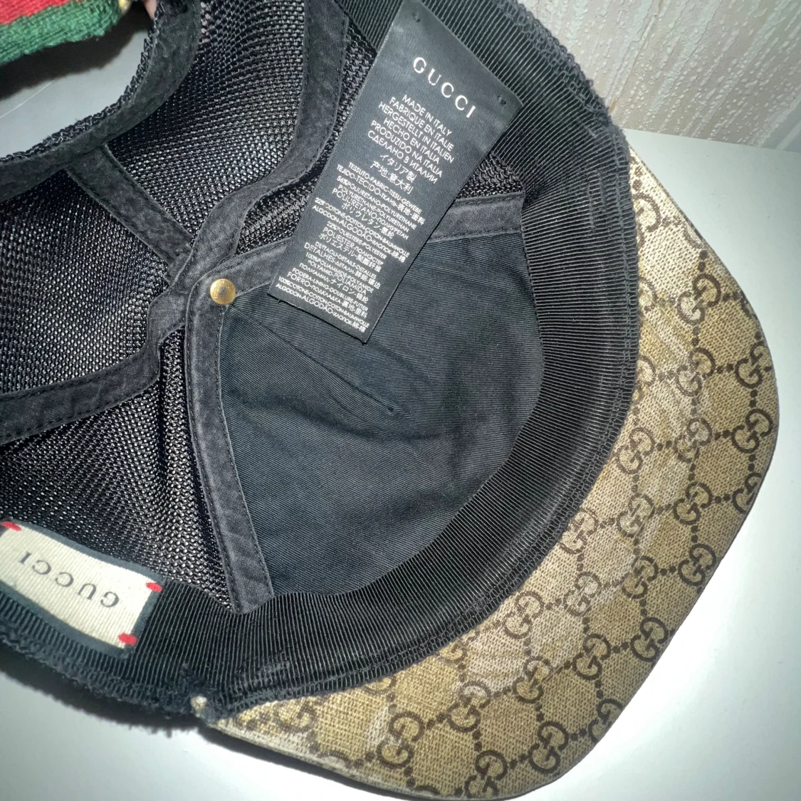 Gamla Gucci tiger kepsen ÄKTA - 90