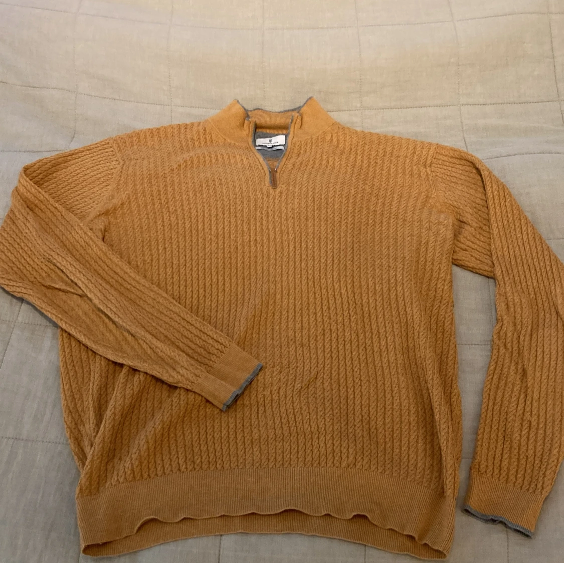 Half zip bomullströja