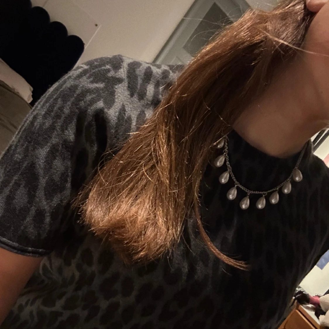 Superfint pärlhalsband - 90