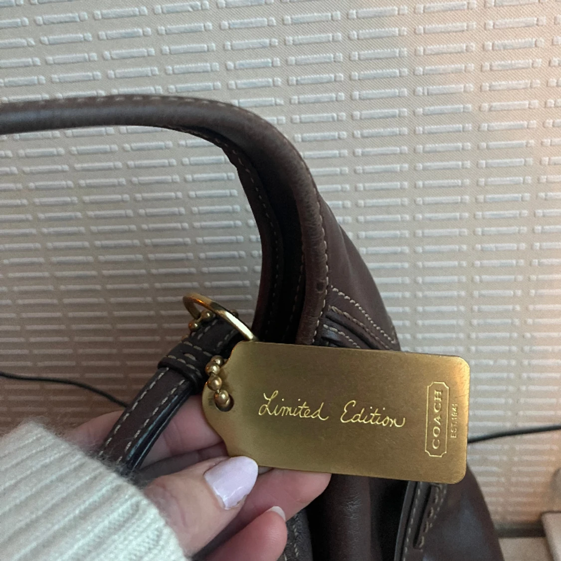 Coach Dark Brown Buckle Bag - 90