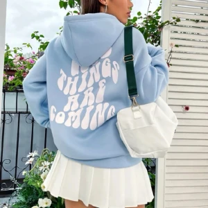 Blå shein Hoodie - Kommer inte till användning 