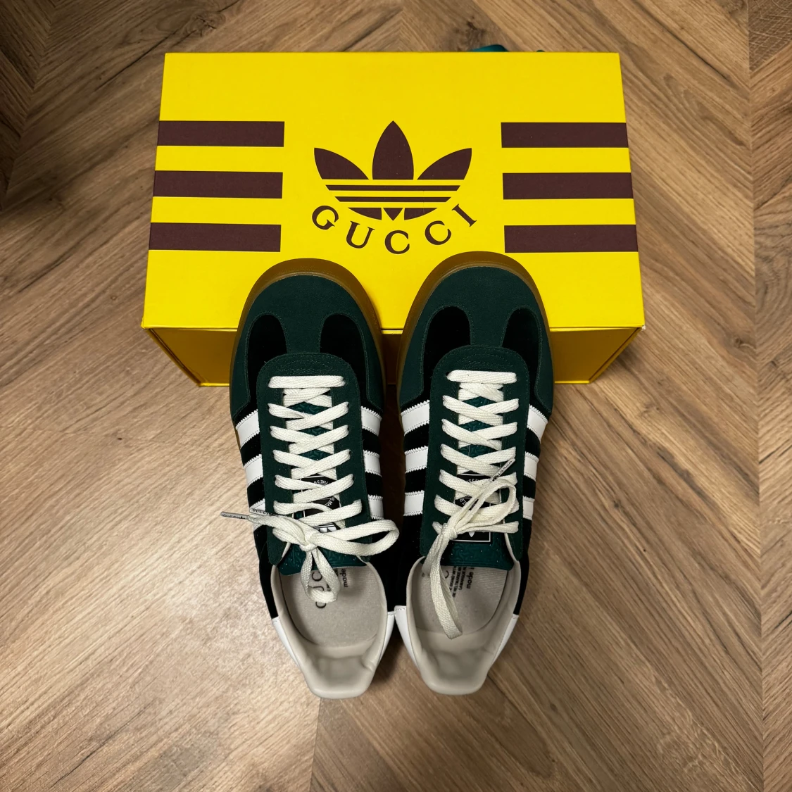 adidas gazelle silver green womens Adidas x Gucci Gazelle Sneaker in Pink Suede with Black Stripes and Gr   Hollo Shoe