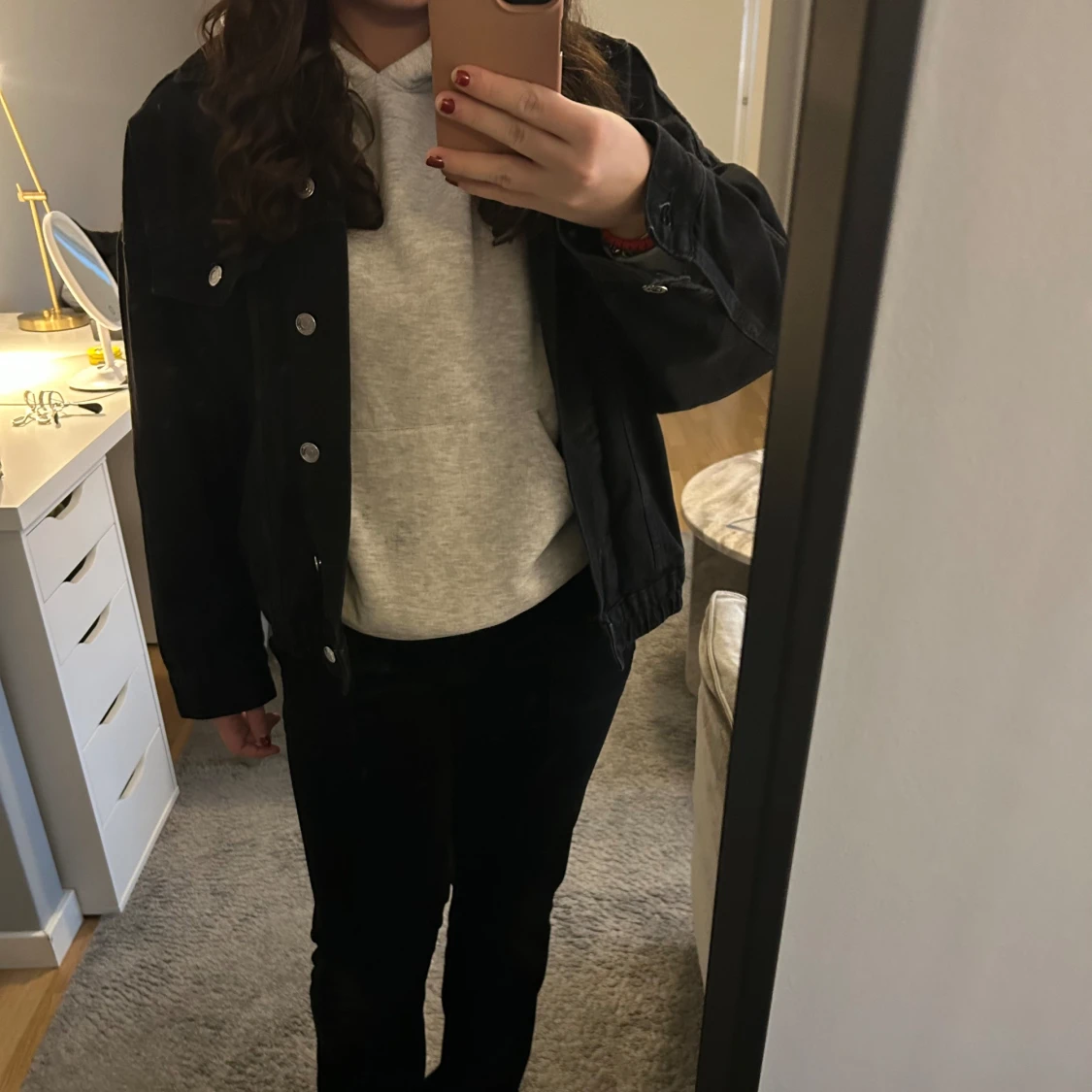 Svart jeansjacka  - 92