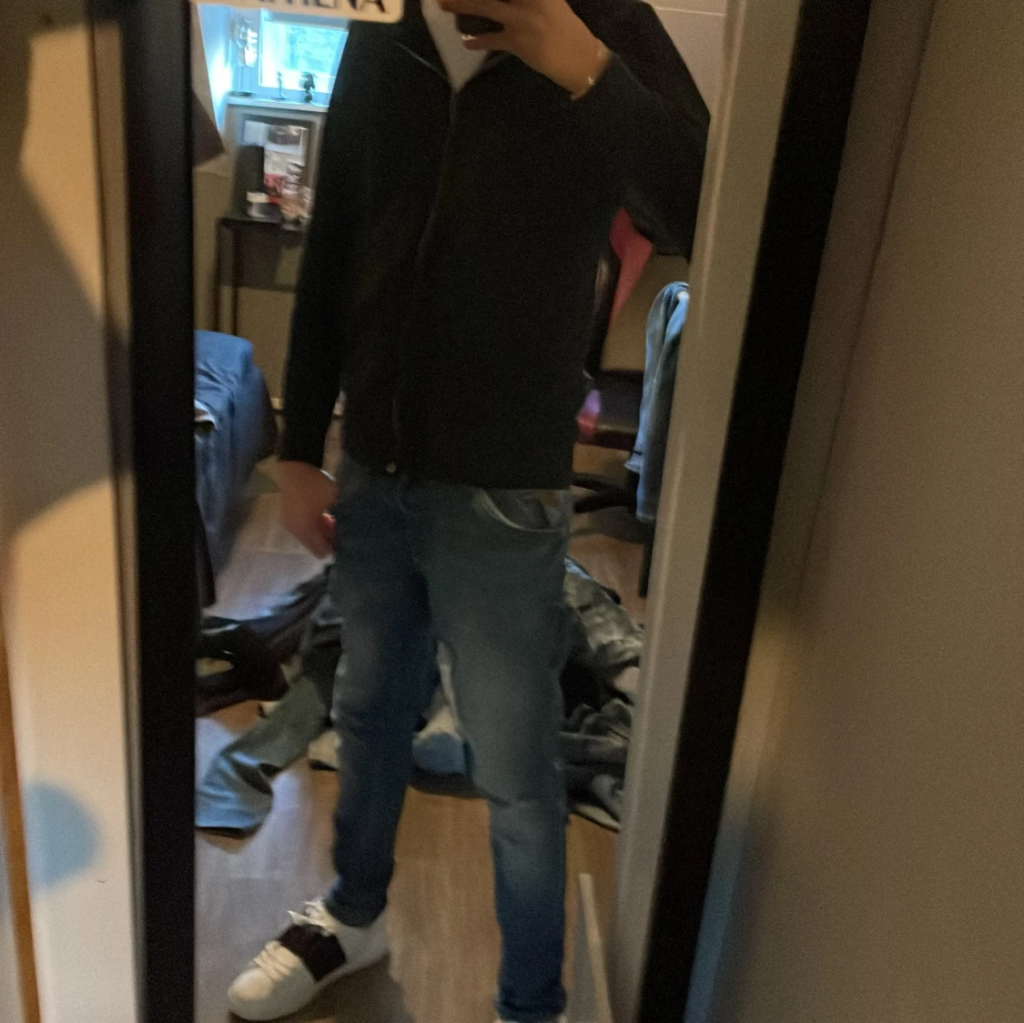 Blåa jeans