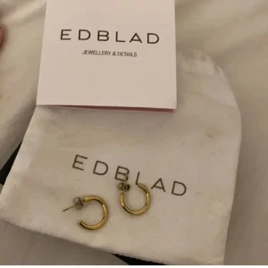 Edblad örhängen  - Guldiga örhöngen från Edblad, kanppt använda! Säljer då jag inte använder dem!