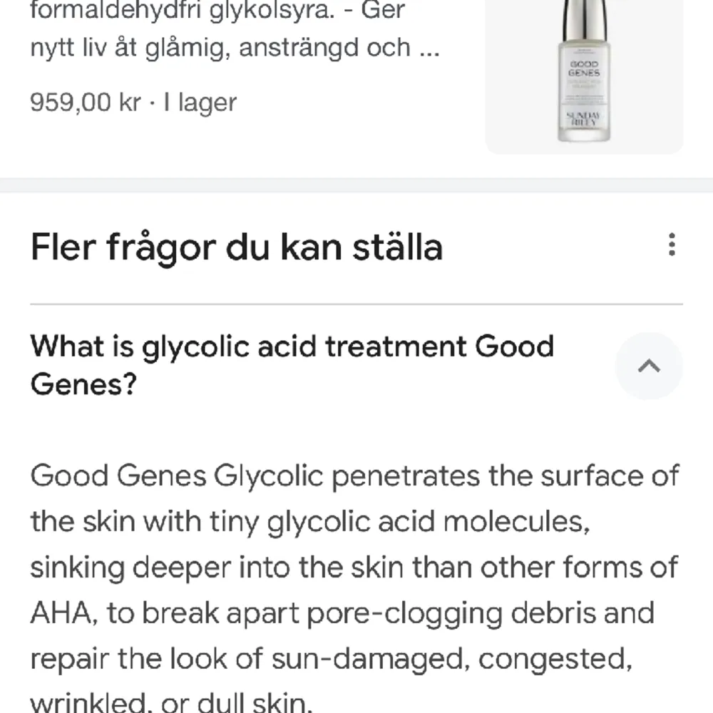 Expensive Glycolic Acid Treatment som jag säljer för hälften av ordinarie pris (959kr). Mitt nuvarande pris (479kr). Jag står för frakt kostand. Kan eventuellt gå ner i pris buda/skriv i chatten. Självklart aldrig använd, gåva.. Muu.