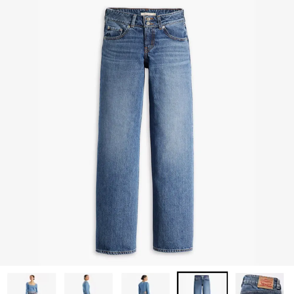 lågmidjade jeans från levi’s som in satt som ja ville så säljer här, använda en gång, köpta för 800. Jeans & Byxor.
