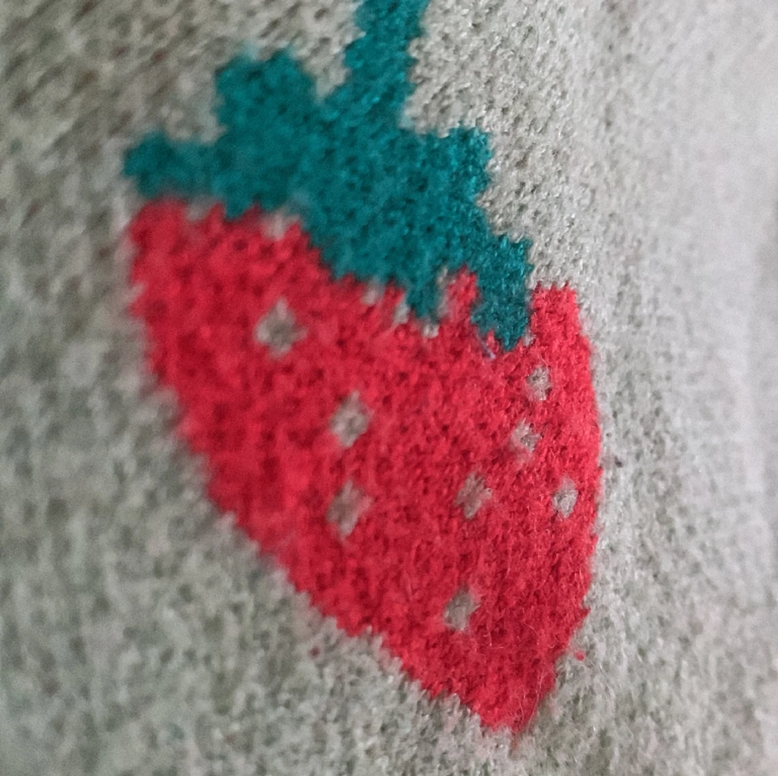 Stickad grön blus  - 90