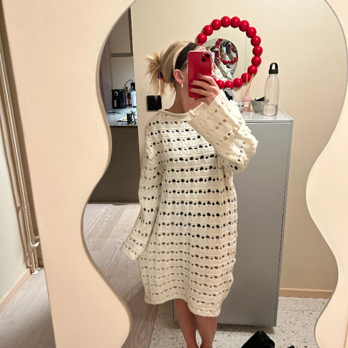 Otroligt fin stickad klänning