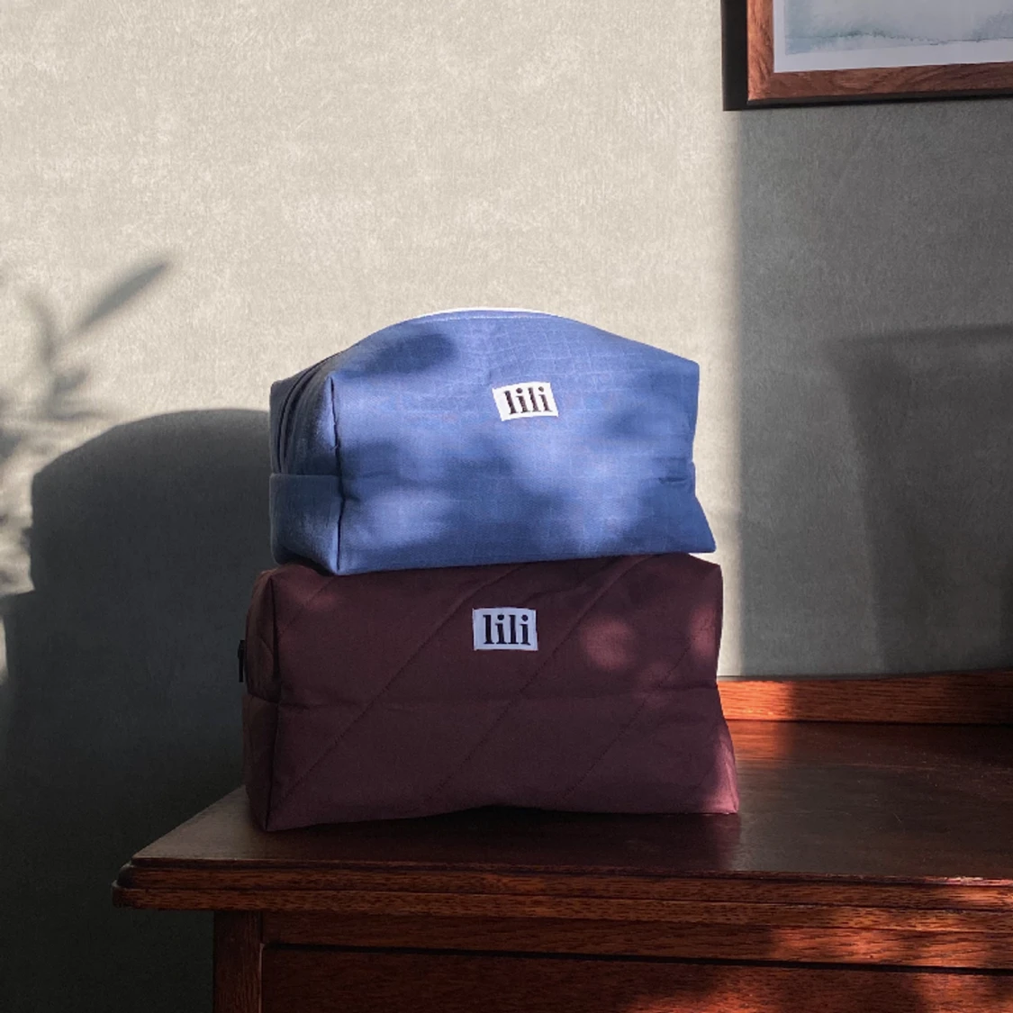 Brun handgjord necessär - 91