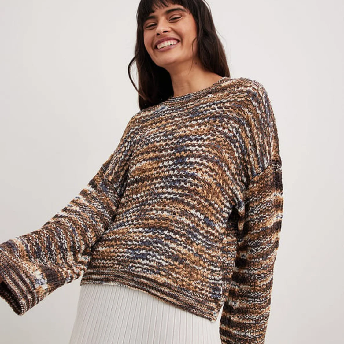 Oversize Glesstickad tröja från NAKD