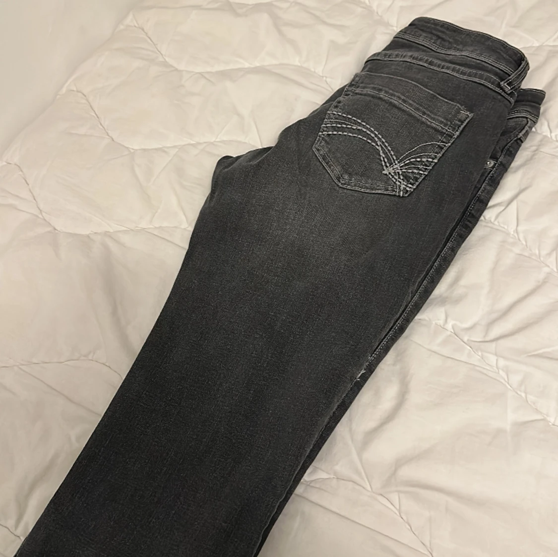 Low flared jeans - grey/black - 90