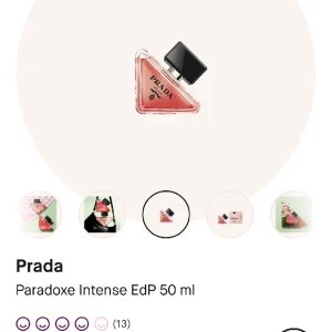 Prada paradoxe intense parfym  - Säljer nu min parfym från Prada 50 ml då jag känner att de inte va min doft. Köptes för 1350kr på kicks och säljer för 800kr. Den är använd två gånger 