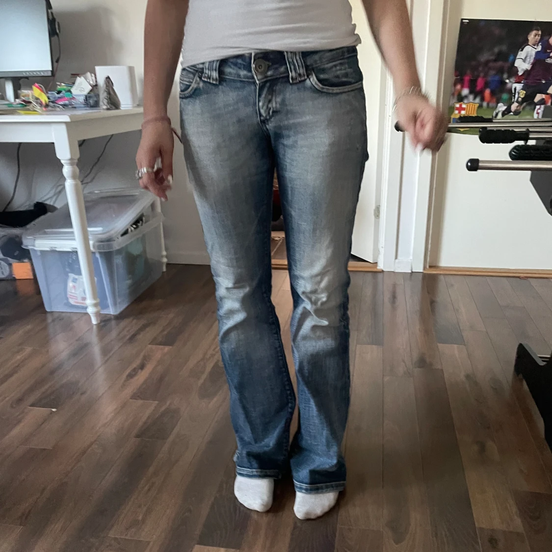 Lågmidjade jeans - 90