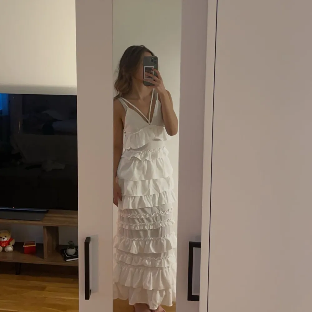 Perfekta vita klänningen inför sommaren. Slutsåld! . Klänningar.